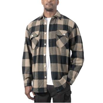 plaid white and black shirt