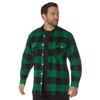 Rothco Extra Heavyweight Buffalo Plaid Flannel Shirts