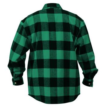 Green and black buffalo plaid shirt clearance