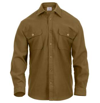 Heavy cotton flannel shirt clearance