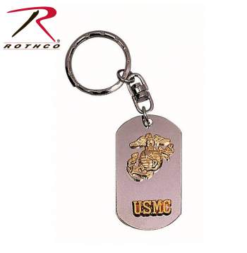 dog tag, key chain, dog tag key chain, marines key chain, USMC key chain, USMC dog tag, USMC dog tag key chain, rothco USMC dog tag key chain, USMC dogtag keychain 