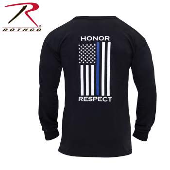 Rothco Blue Honor and Respect Long Sleeve