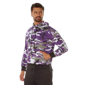 Purple camouflage hoodie hotsell