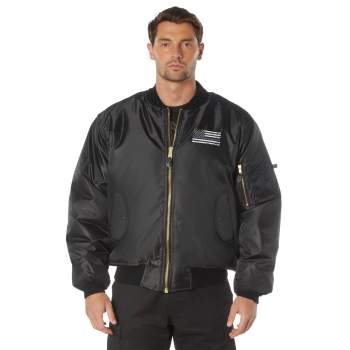 Rothco Thin Blue Line Flag MA 1 Flight Jacket