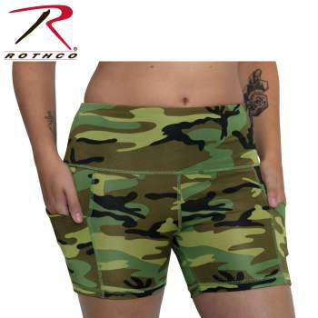 Rothco Womens Camo Workout Performance Legging Shorts Rothco Womens Camo Workout Performance Legging Shorts