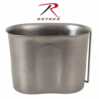 Rothco GI Style Stainless Steel Canteen Cup 1 Quart Rothco 512 Rothco GI Style Stainless Steel Canteen Cup 1 Quart Rothco 512