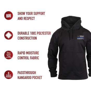 Rothco thin blue line concealed carry hoodie sales