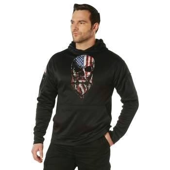 Rothco Bearded Skull Concealed Carry Hoodie Black