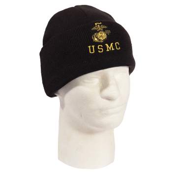 Rothco Embroidered USMC Watch Cap with Gold Eagle, Globe, & Anchor Insignia, Rothco Embroidered Military Watch Cap, rothco embroidered watch cap, rothco watch cap, Rothco embroidered cap, Rothco military watch cap, Rothco cap, embroidered military watch cap, embroidered cap, embroidered hat, embroidered beanie, military watch cap, military cap, watch cap, watch caps, hat, cap, caps, hats, beanie, beanies, beanie hat, army watch cap, military hats, military clothing, custom caps, custom embroidered caps, Embroidered skull cap, military skull cap, snow hat, skull cap, usmc watch cap, airforce watch cap, united states marine corp, military watch caps, military knit cap, us military caps, military style caps, beanie caps, knit beanie, usa knit beanie, knitted beanie, beanie knit hat, winter skull cap, winter wool caps, winter fleece caps, winter skull cap, tuque, bobble hat, bobble cap, military beanie, toboggan, fitted cap, outdoor wear, outdoor gear, winter wear, winter gear,  Winter cap, winter hat, winter caps, winter hats, cold weather gear, cold weather clothing, winter clothing, winter accessories, headwear, winter headwear, cold weather hat,