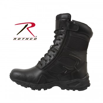 Rothco Forced Entry 8 Tactical Boot With Side Zipper Black