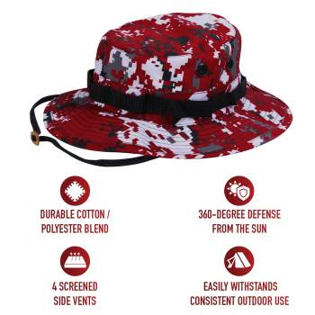 Red digital camo hat outlet