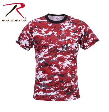 Red and black camouflage shirts Clearance