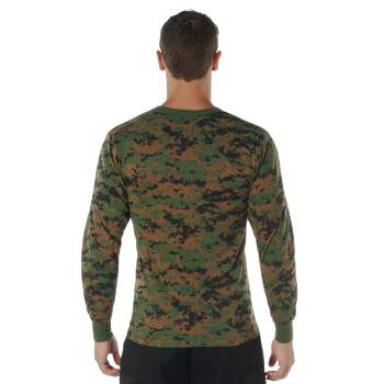 Rothco Long Sleeve T-Shirt, Woodland Camo, 4X : : Clothing, Shoes  & Accessories