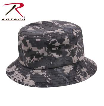 black camo bucket hat