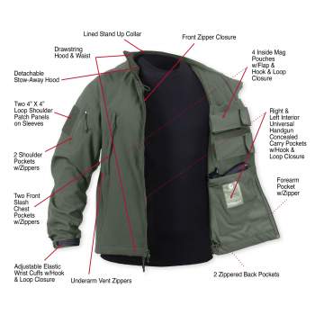 Concealed Carry Soft Shell Jacket from 