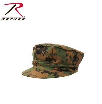 Marine Corps 5 Point Cap No Emblem Ripstop Size XS-XL Woodland Camo Rothco#5633 