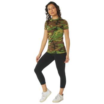 Rothco Womens Long Length Camo T Shirt