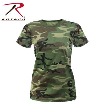 Rothco Womens Long Length Camo T-Shirt