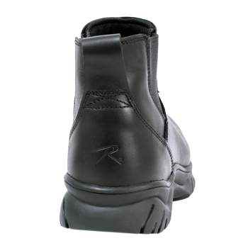 Black work boots with white soles hot sale