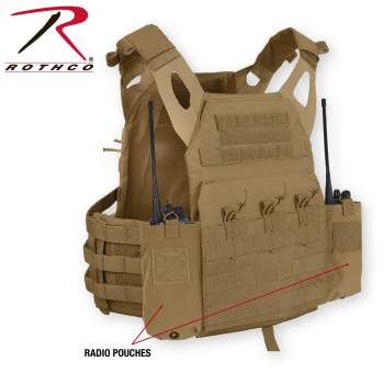 plate carrier radio pouch