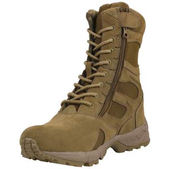 Rothco Forced Entry 8" Deployment Boots With Side Zipper,  forced entry boot, tactical boots, tactical boot, tactical army boots, tan tactical boots, boot, SWAT Boot, Swat tactical boots, combat boots, 8 inch, side zipper, steel shank, moisture-wicking boot, deployment boot, wholesale boot, rothco boot, boots, desert combat boots, tan combat boots, rothco forced entry boots, forced entry tactical boots, entry boot, 8 inch tactical boots, large tactical boots, high ankle boots, over the ankle boots, high top ankle boots, swat footwear. swat boots, swat police boots, police boots, police officer boots, police tactical boots, police safety boots, law enforcement boots, law enforcement work boots, police duty boots, police work boots, law enforcement tactical boots                                      