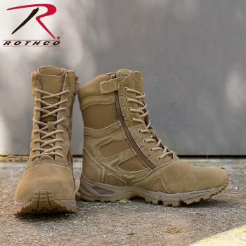 air force boots with zipper