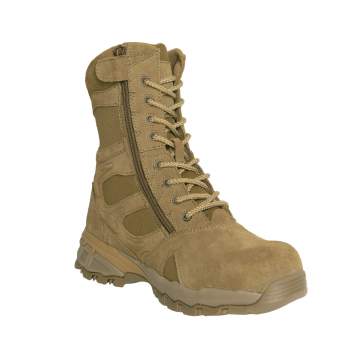 Rothco 8" Forced Entry Composite Toe AR 670-1 Coyote Brown Tactical Boot, tactical boots,composite toe boot,swat boot,safety toe,composite safety toe,tactical boot, military boot, military combat boot, combat boot, rothco boot, rothco boots, combat boots, military combat boots, black combat boots, police boots, rothco tactical boots, law enforcement boot, military boot, forced entry boot, 8 inch boot, eight-inch boot                                 