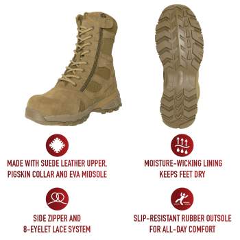Rothco Forced Entry Composite Toe AR 670-1 Coyote Brown Side