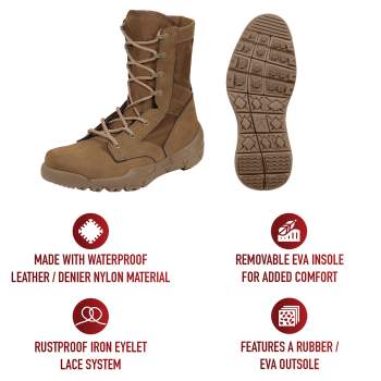 Lightweight waterproof tactical boots top