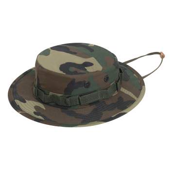 Rothco boonie woodland 2025 camo bucket hat