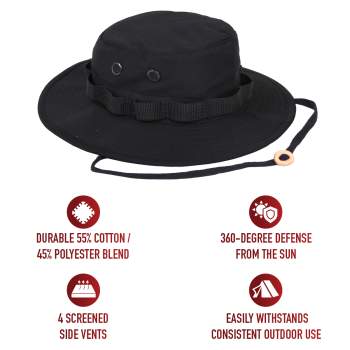 Rothco boonie black bucket hat shop