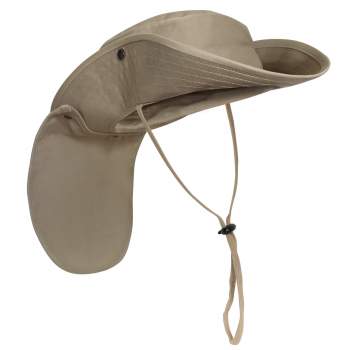 Well educated Define Learner boonie hat with neck flap tape Rectangle famine