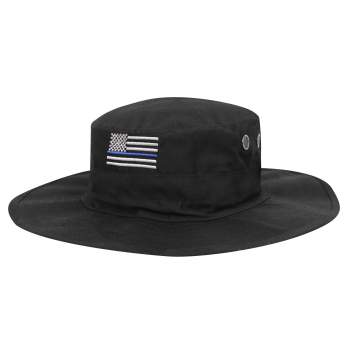 thin blue line, TBL, boonie hat, adjustable boonie hat, boonie, bucket hat, police boonie hat, thin blue line boonie hat, thin blue line flag, blue line, blue line boonie, thin blue line support gear, first responders