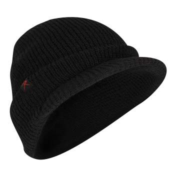 Wool cap with brim hot sale