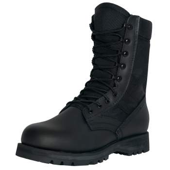 All black military boots cheap