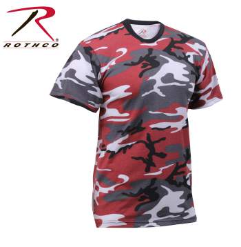 Red and black camouflage shirts Clearance