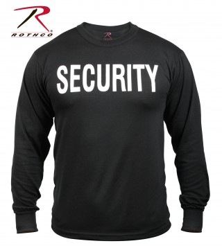 Rothco 2 Sided Long Sleeve T Shirt Security