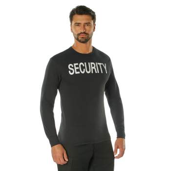 security t-shirt, security, security long sleeve t-shirt, security t-shirts, security t, security clothing, security gear, rothco security items, wholesale security clothing, long sleeve t-shirts, long sleeve tee's, security tee's, 2-Sided Long Sleeve T-Shirt, double sided security t-shirt, imprinted security t-shirt, two-sided imprinted security t-shirt, 2-sided Long sleeve T-shirt, 