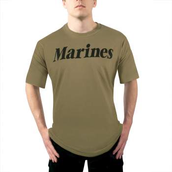 Rothco AR 670-1 Coyote Brown marines Physical Training T-Shirt, PT shirts, military training shirts, physical training shirt, army pt clothes, army pt shirts, military pt shirt, AR 670-1 Coyote Brown, pt gear, army shirt, physical training army shirt, marines pt clothes, marines pt shirts, pt gear, marines shirt, physical training marines shirt, USMC pt clothes, USMC pt shirts, USMC shirt, physical training USMC shirt,