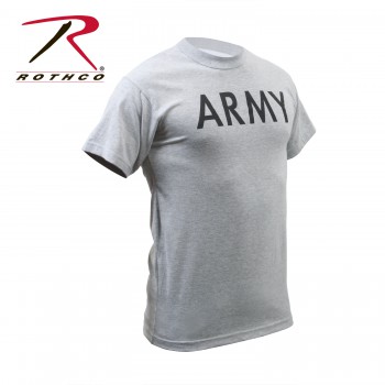 Rothco 66080 Kids Army Physical Training T-Shirt Grey
