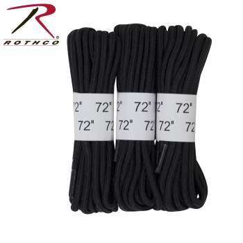 Rothco Zipper Boot Laces Black