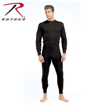 Rothco,Single,Layer,Polypropylene,Underwear,Top,long johns,thermal underwear top,thermal wear,long underware,polypropylene underwear,black,lightweight thermals,poly pro,poly pro tops,proformance poly pro