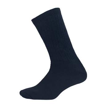 Navy blue athletic crew socks deals
