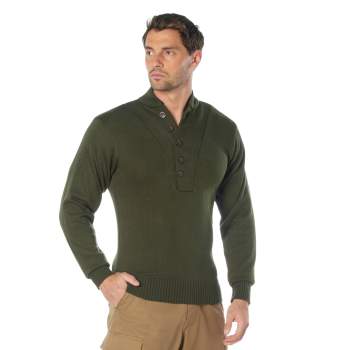 Rothco Military Style 5 Button Sweater