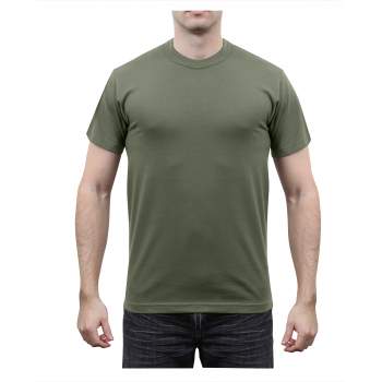 Solid Color 100% Cotton T-Shirt