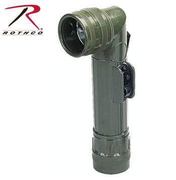 Olive Drab for sale online Rothco 638 Military D-cell Angle Head Flashlight