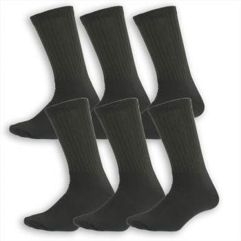 Black Military GI Type Tube Boot Socks Pair U.S MADE Rothco 6180 