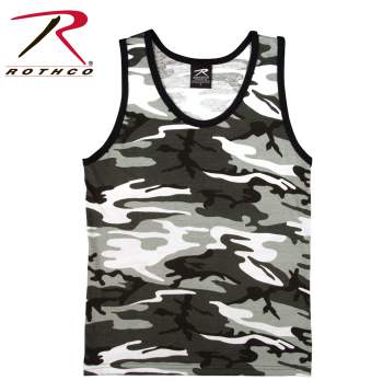 NEW Men Army Camo Tank Top Sizes S-3XL Camouflage Shirt Military Colors 