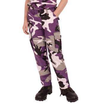 Purple army fatigue new arrivals pants