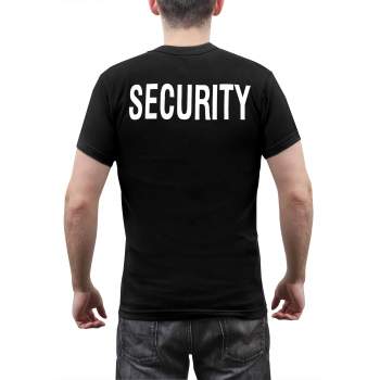 Two sides print  S-5XL SECURITY T-SHIRT Shirt Tee 